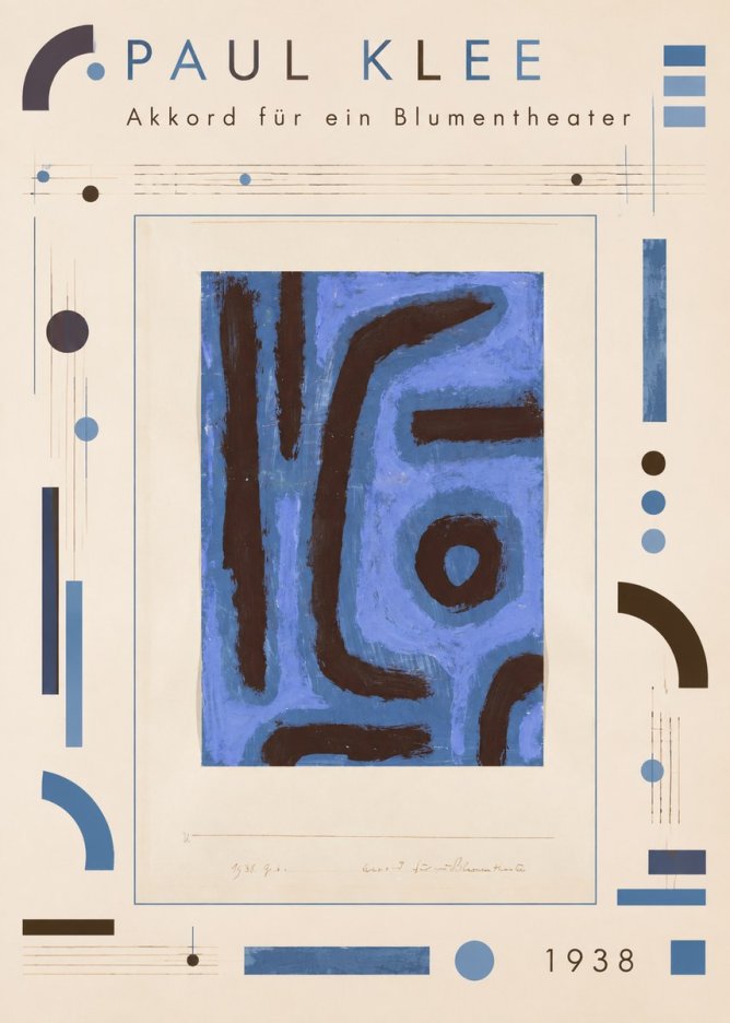 Paul Klee Akkord Für Ein Blumentheater No4 - Póster