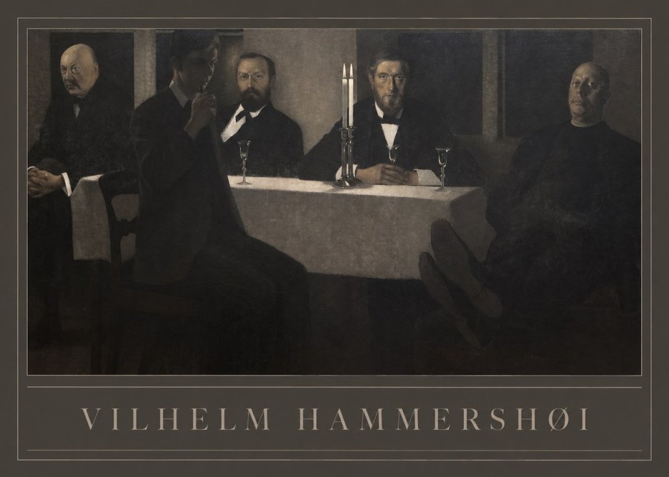 Vilhelm Hammershøi Five Portraits II No1 - Póster