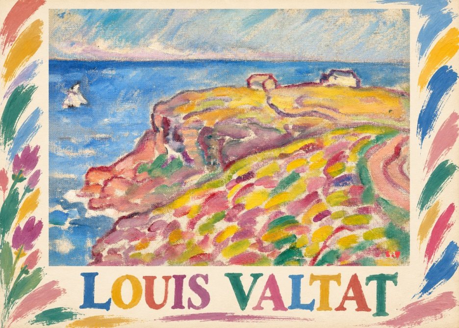 Louis Valtat Coastal Landscape with Bather No1 - Póster