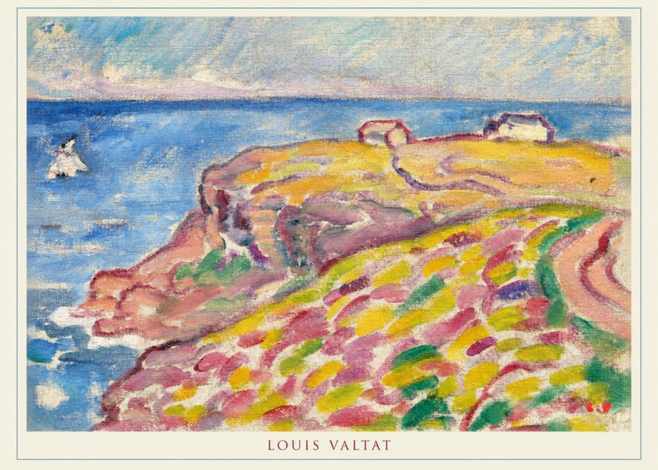 Louis Valtat Coastal Landscape with Bather No5 - Póster