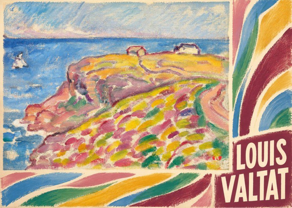 Louis Valtat Coastal Landscape with Bather No6 - Póster