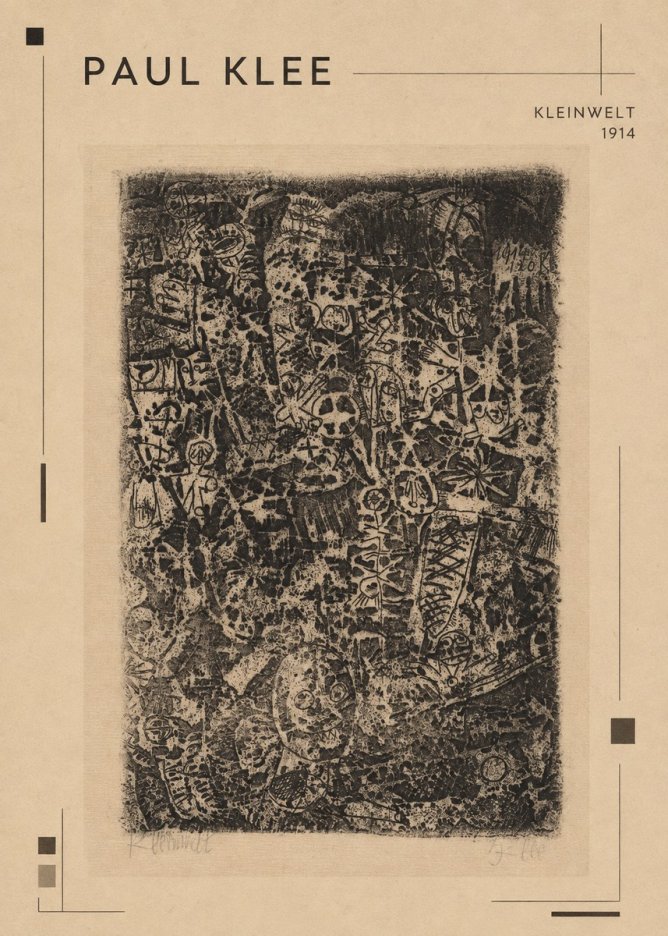Paul Klee Kleinwelt No1 - Póster