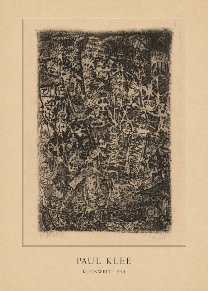 Paul Klee Kleinwelt No4 - Póster