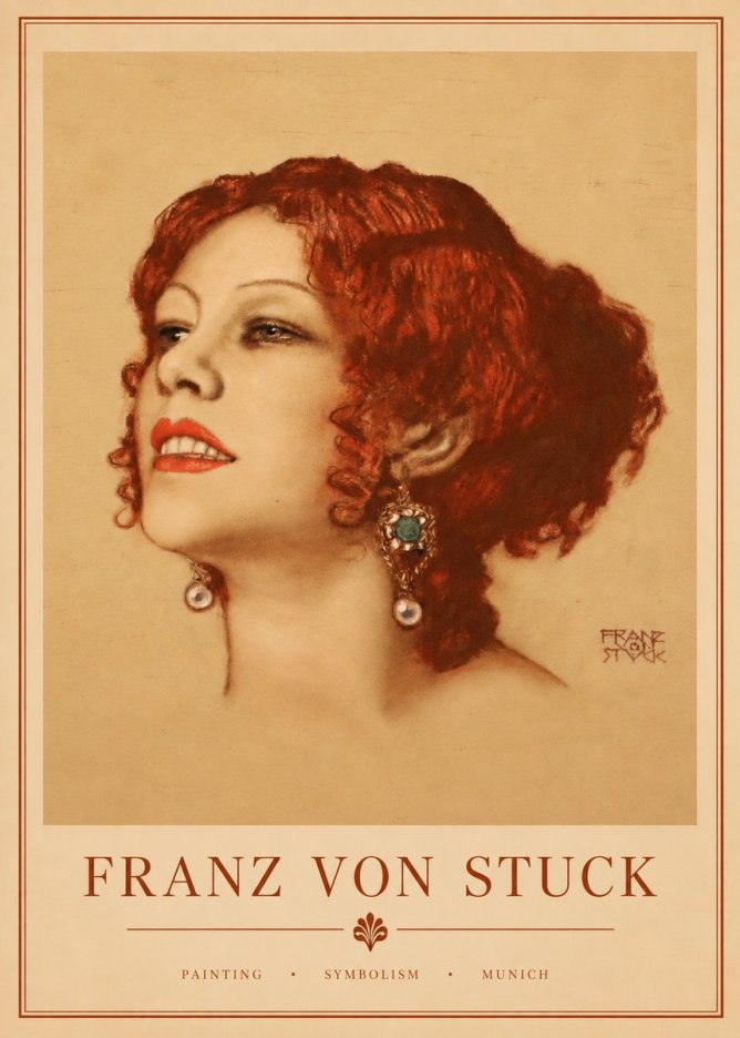 Franz von Stuck Medusa No3 - Póster