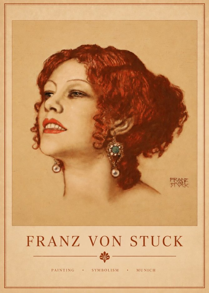 Franz von Stuck Medusa No4 - Póster