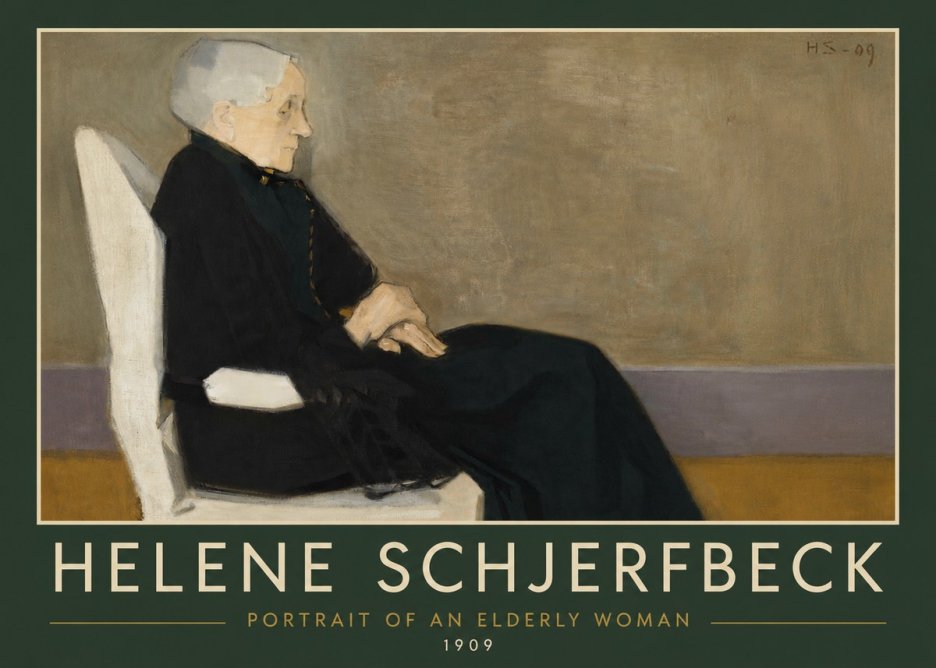 Helene Schjerfbeck Portrait of an Elderly Woman No4 - Póster