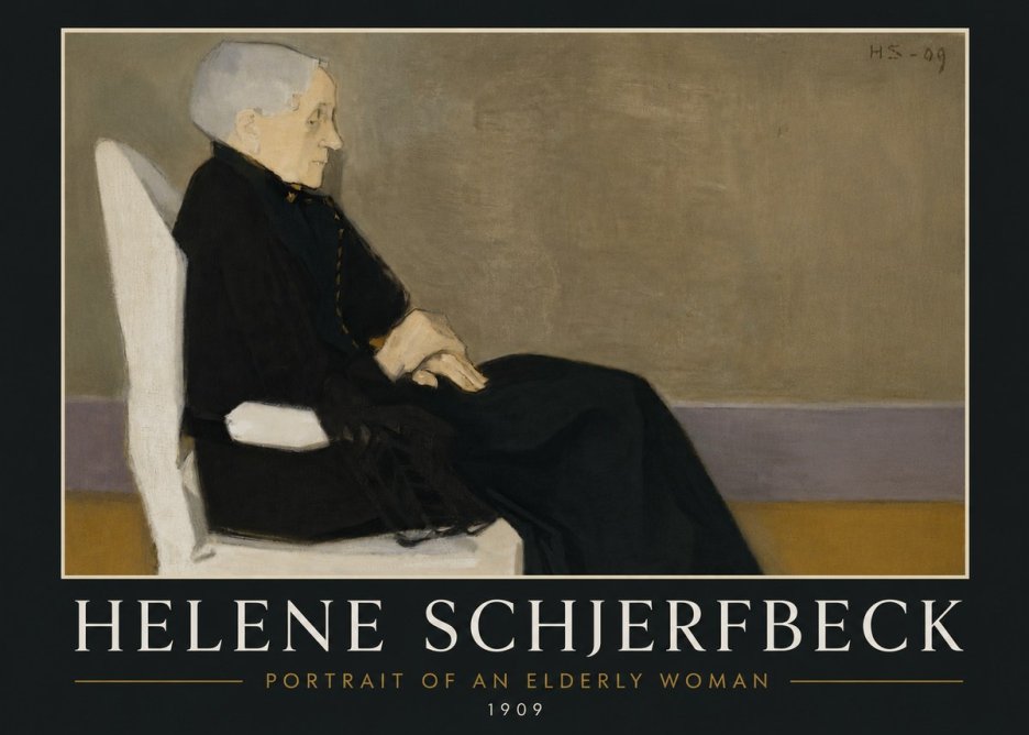 Helene Schjerfbeck Portrait of an Elderly Woman No6 - Póster