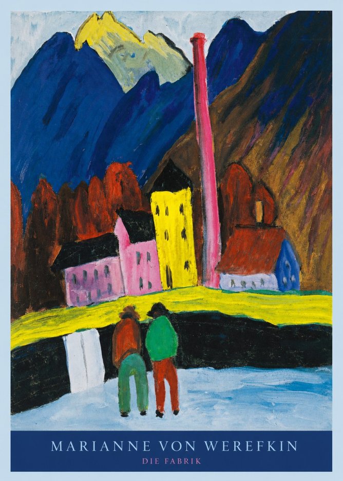 Marianne von Werefkin Die Fabrik No6 - Póster