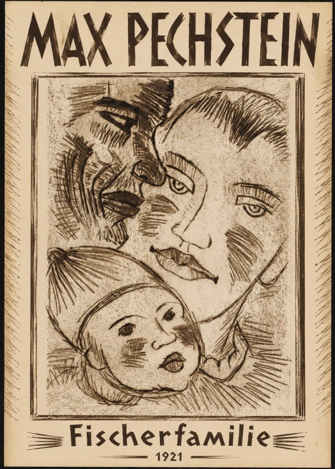 Max Pechstein Fischerfamilie No1 - Póster