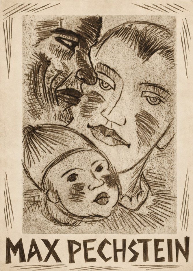 Max Pechstein Fischerfamilie No2 - Póster