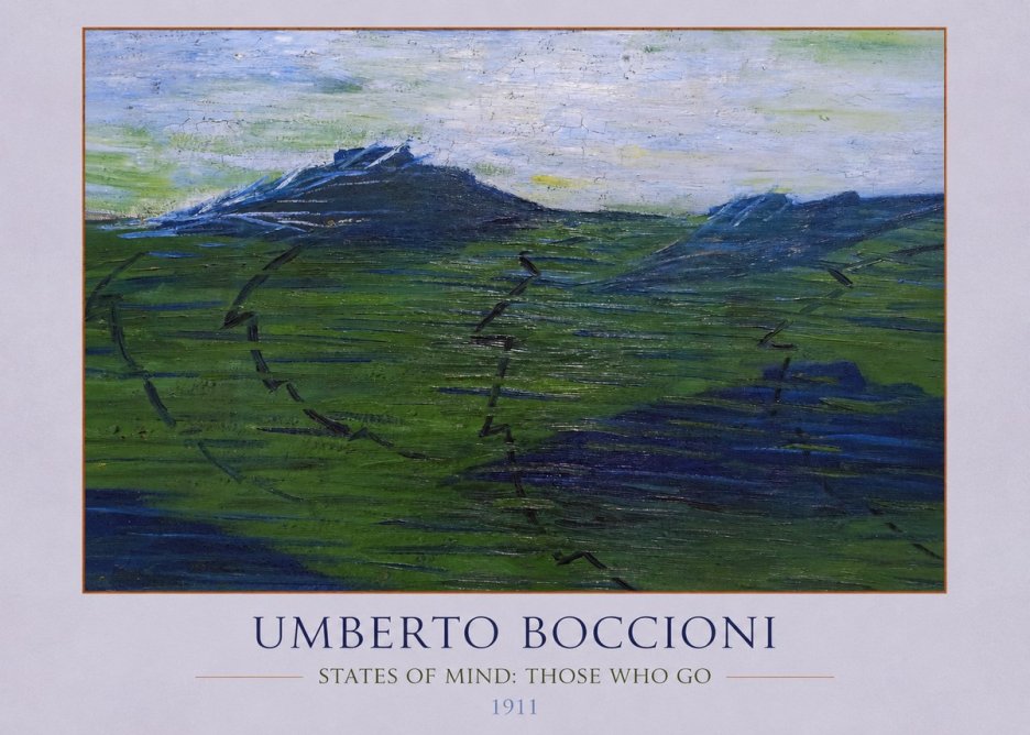 Umberto Boccioni States of Mind: Those Who Go No4 - Póster