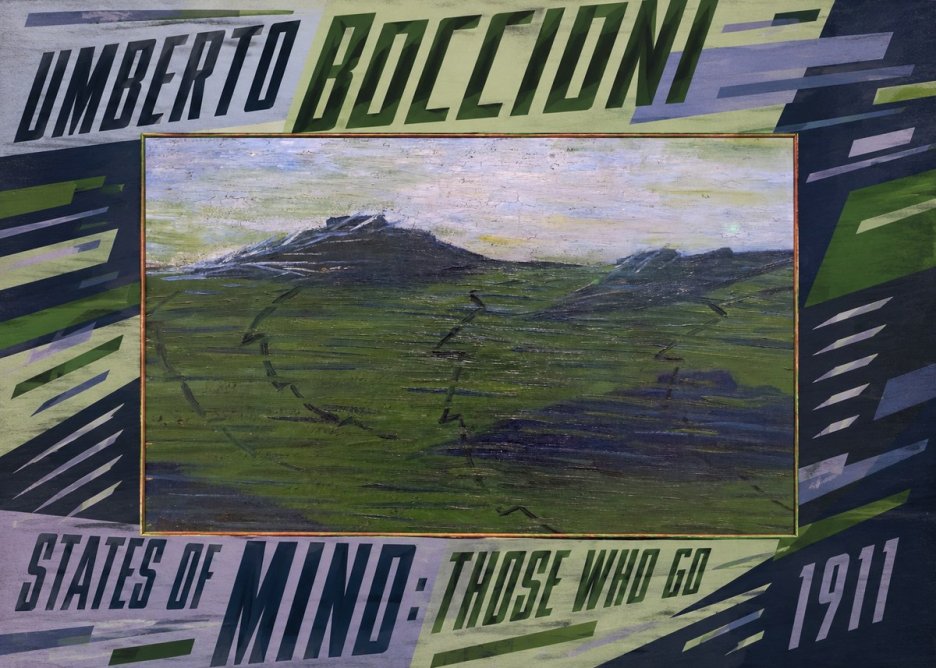 Umberto Boccioni States of Mind: Those Who Go No5 - Póster