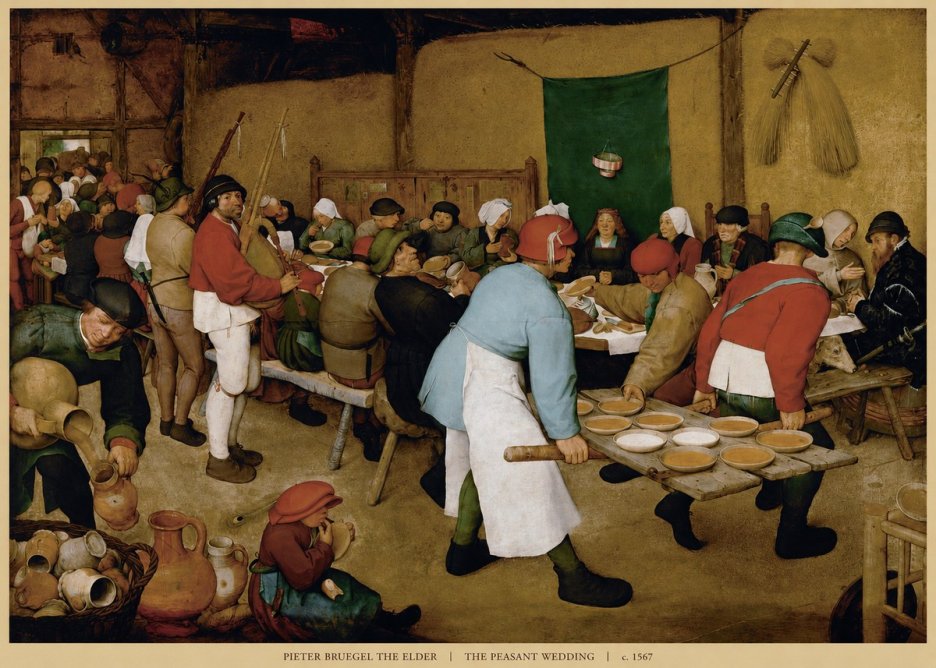 Pieter Bruegel The Peasant Wedding IV No6 - Póster