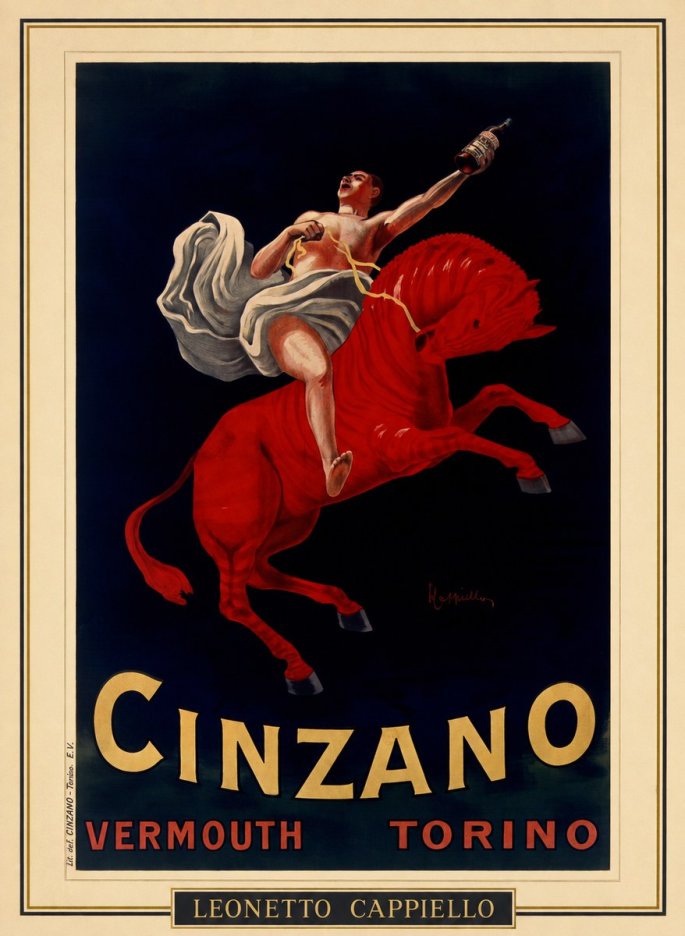 Leonetto Cappiello Cinzano Vermouth No1 - Póster