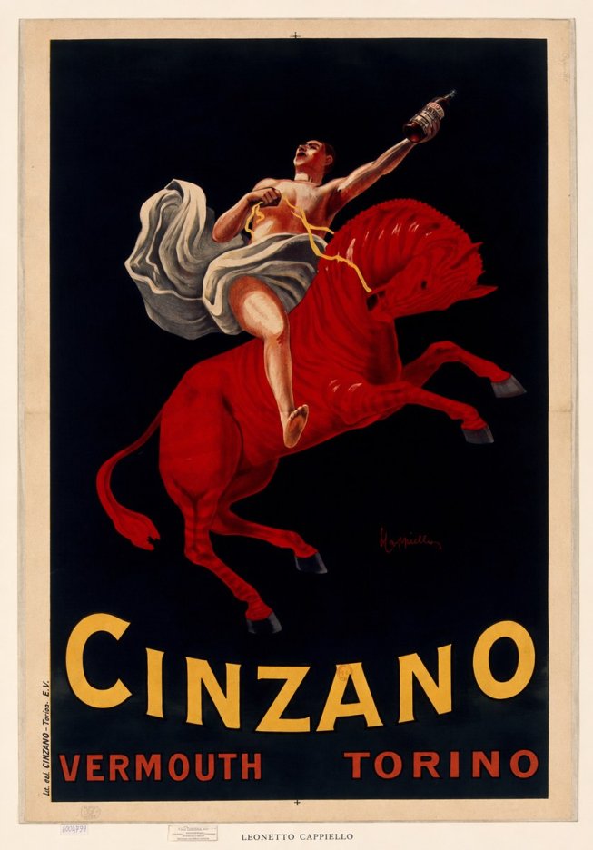 Leonetto Cappiello Cinzano Vermouth No6 - Póster
