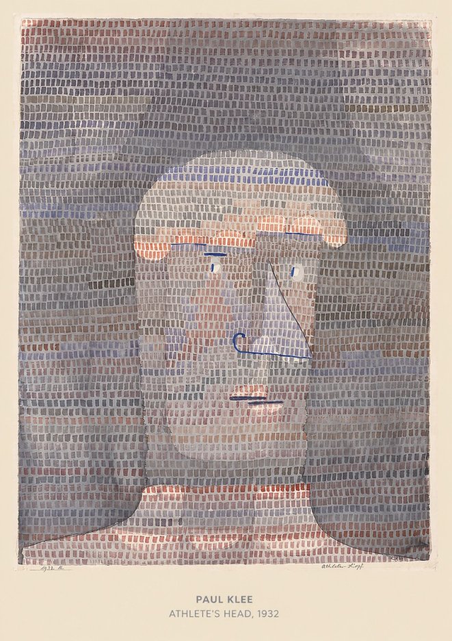 Paul Klee Athlete's Head No4 - Póster