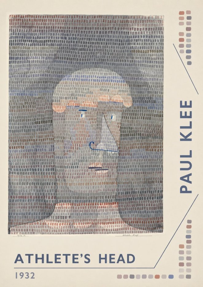 Paul Klee Athlete's Head No6 - Póster