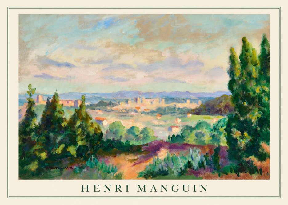 Henri Manguin Mediterranean City View No4 - Póster