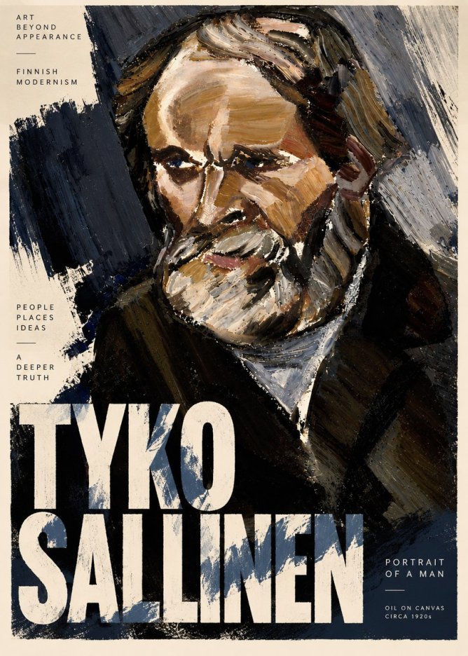 Tyko Sallinen Portrait of a Man III No3 - Póster