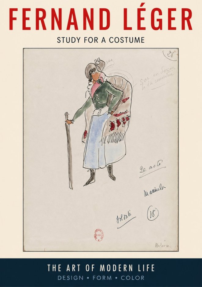 Fernand Léger Study for a Costume No2 - Póster