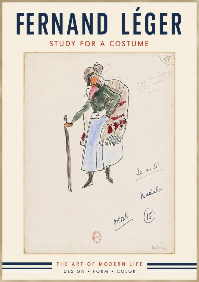 Fernand Léger Study for a Costume No5 - Póster