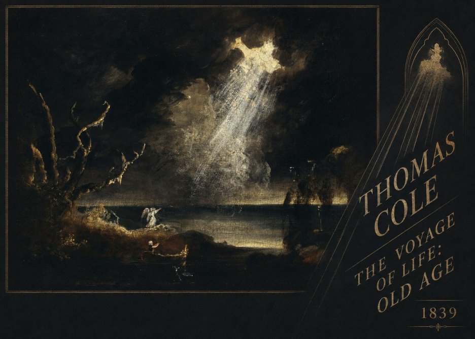 Thomas Cole The Voyage of Life: Old Age I No2 - Póster