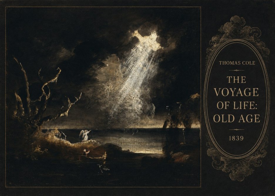 Thomas Cole The Voyage of Life: Old Age I No5 - Póster