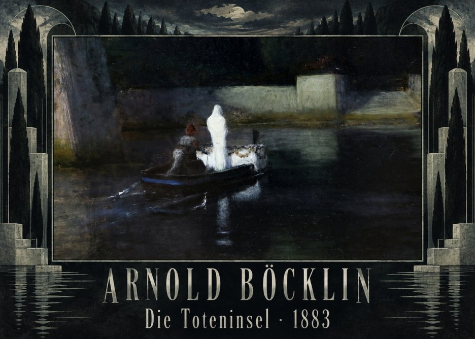 Arnold Böcklin Die Toteninsel III No5 - Póster
