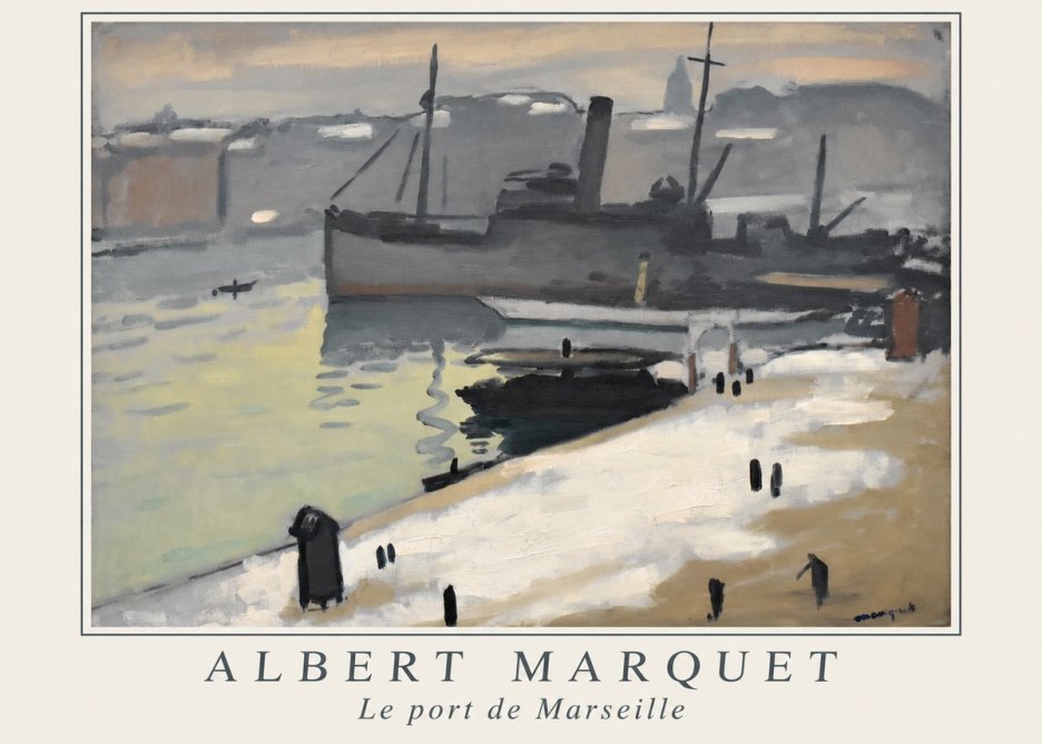 Albert Marquet Le Port De Marseille I No1 - Póster