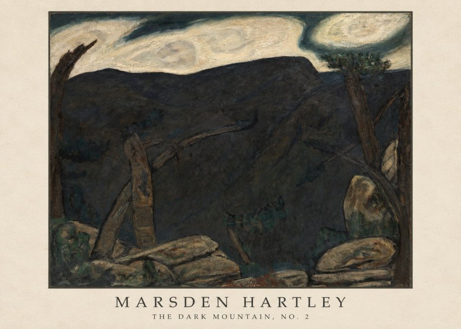Marsden Hartley The Dark Mountain, No. 2 No4 - Póster