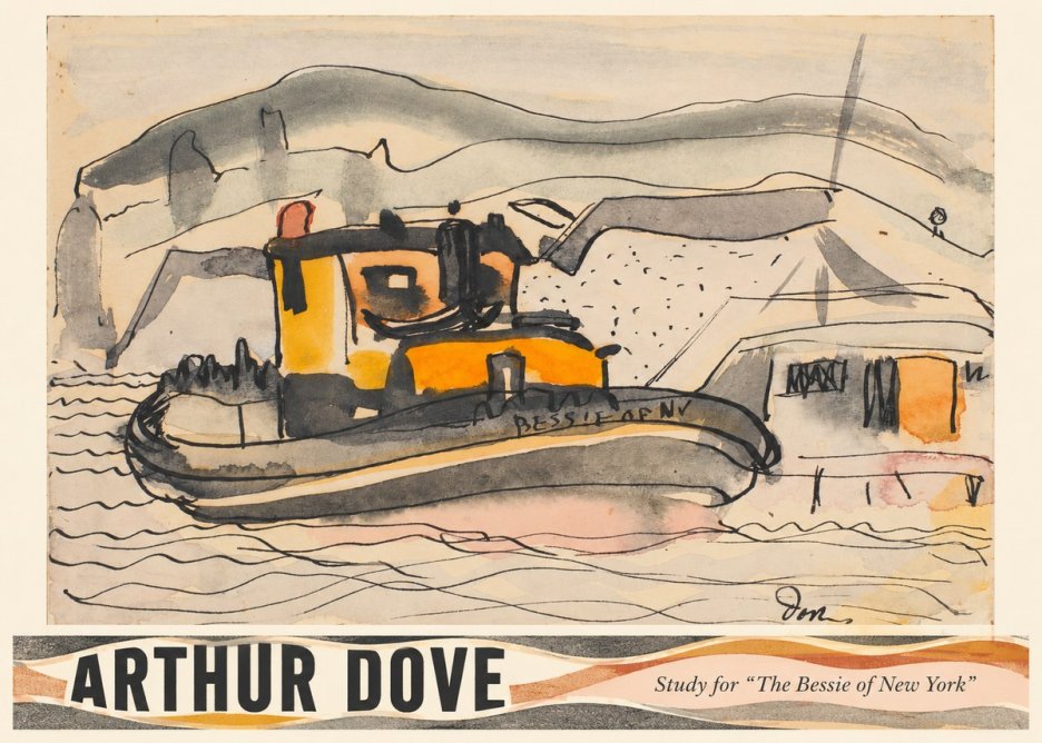 Arthur Dove Study for "the Bessie of New York" No3 - Póster