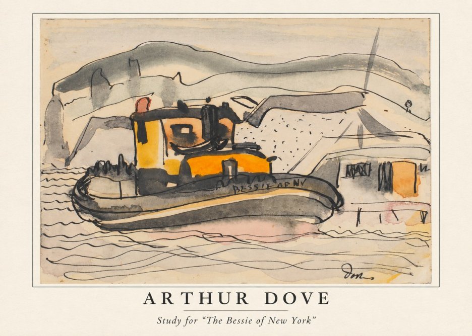 Arthur Dove Study for "the Bessie of New York" No4 - Póster
