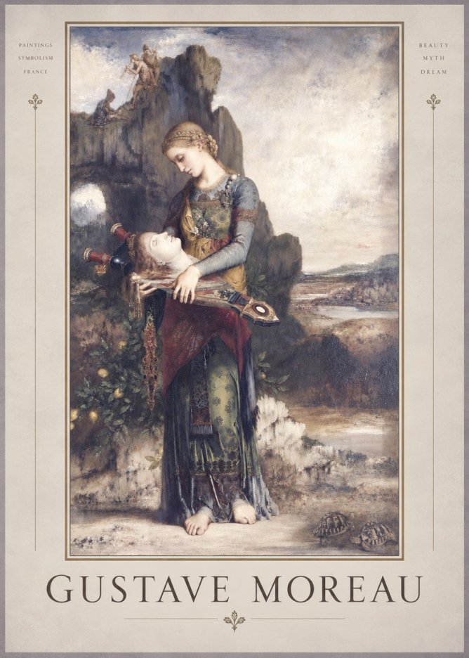 Gustave Moreau Salome with the Head of John the Baptist No4 - Póster