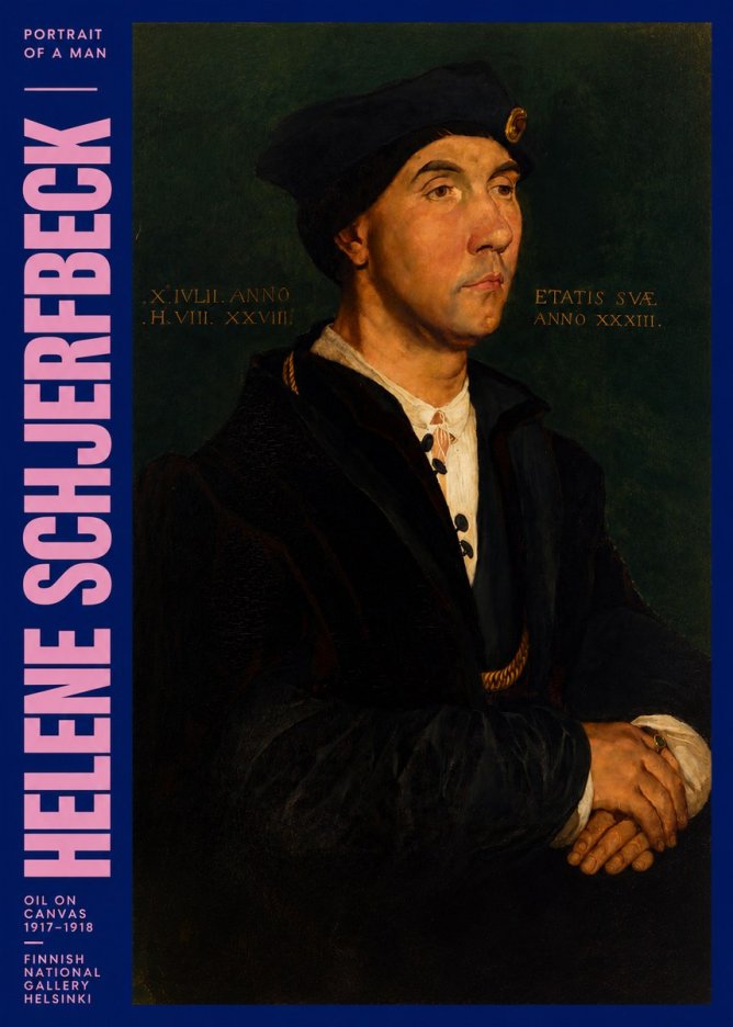 Helene Schjerfbeck Portrait of a Man I No3 - Póster