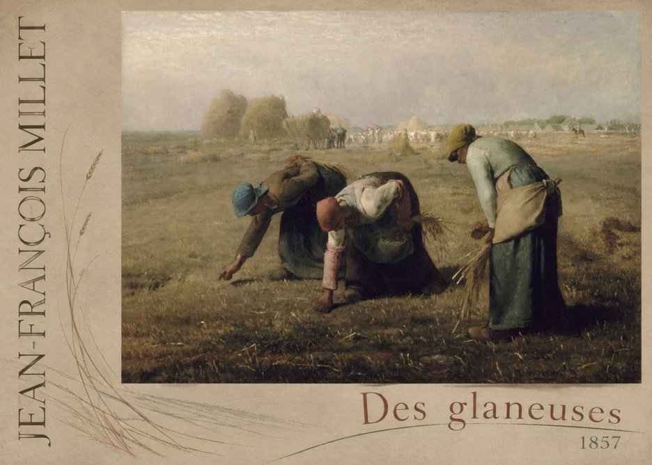 Jean-François Millet Des Glaneuses No3 - Póster