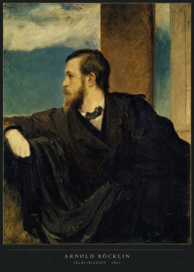 Arnold Böcklin Selbstbildnis No2 - Póster