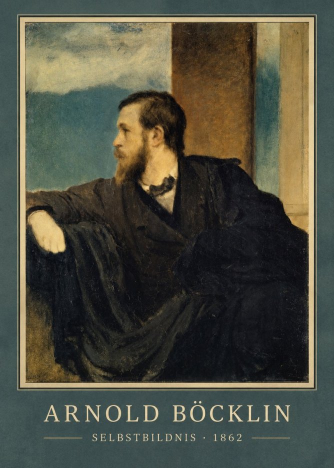 Arnold Böcklin Selbstbildnis No3 - Póster