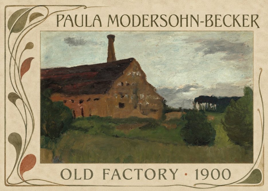 Paula Modersohn-Becker Old Factory No5 - Póster