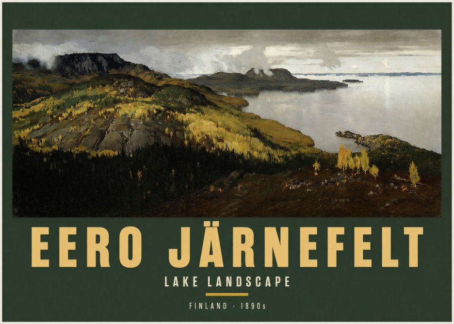 Eero Järnefelt Lake Landscape No2 - Póster