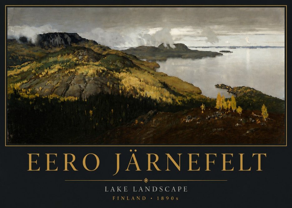 Eero Järnefelt Lake Landscape No6 - Póster