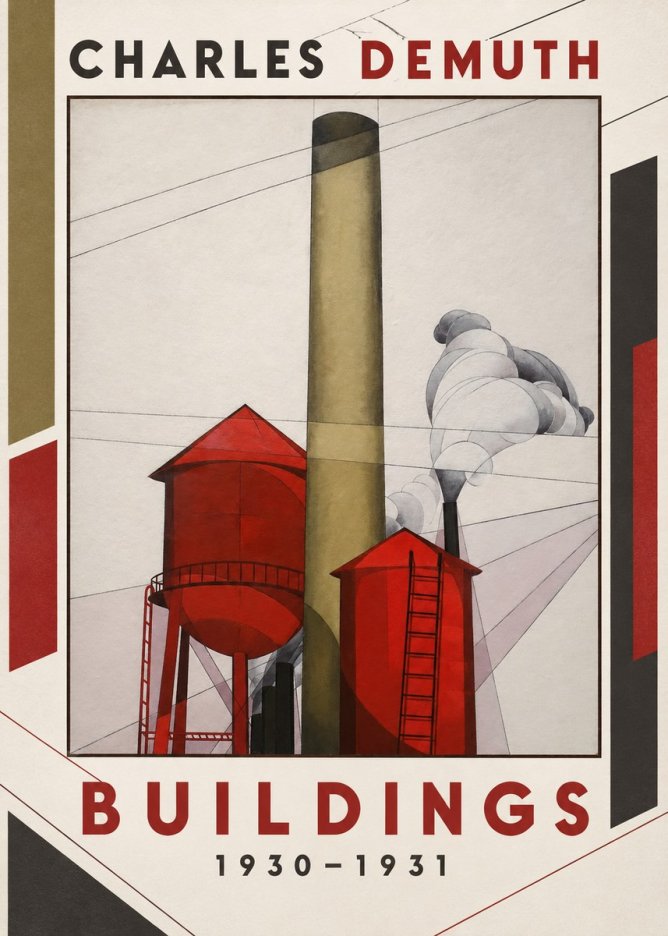 Charles Demuth Buildings No1 - Póster
