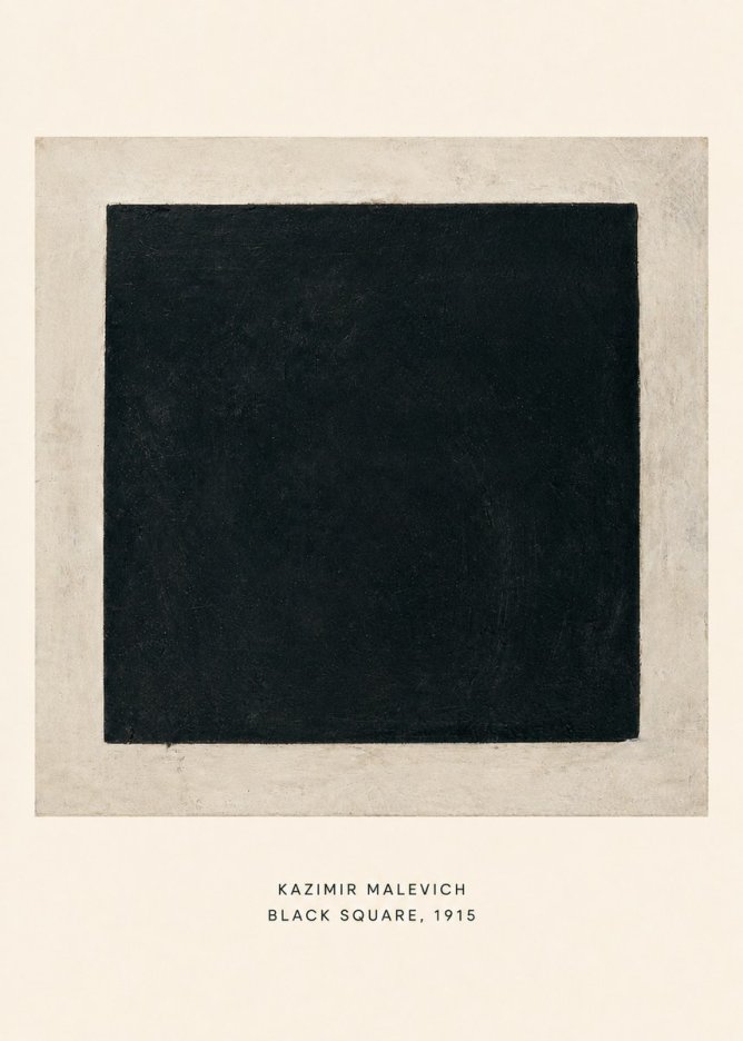 Kazimir Malevich Black Square No6 - Póster