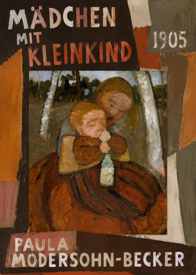 Paula Modersohn-Becker Mädchen Mit Kleinkind I No2 - Póster