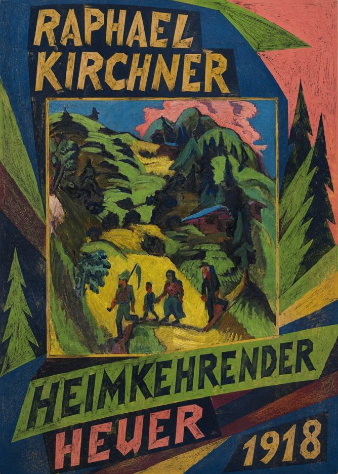 Raphael Kirchner Heimkehrender Heuer No6 - Póster