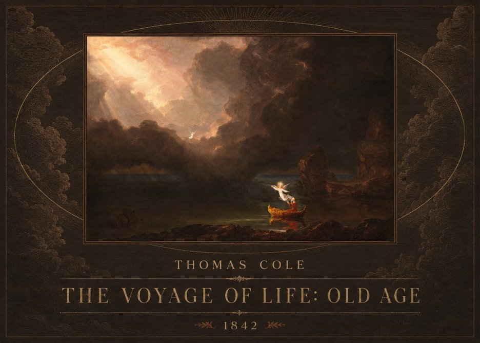 Thomas Cole The Voyage of Life: Old Age II No4 - Póster