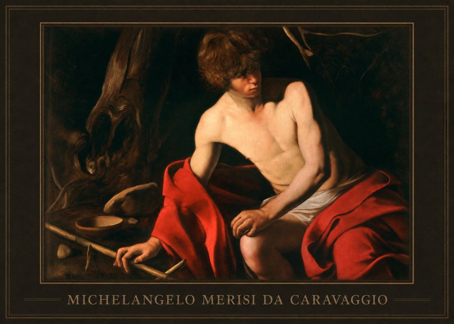 Michelangelo Merisi da Caravaggio John the Baptist (Youth with a Ram) No1 - Póster