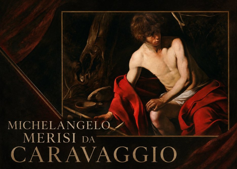 Michelangelo Merisi da Caravaggio John the Baptist (Youth with a Ram) No2 - Póster