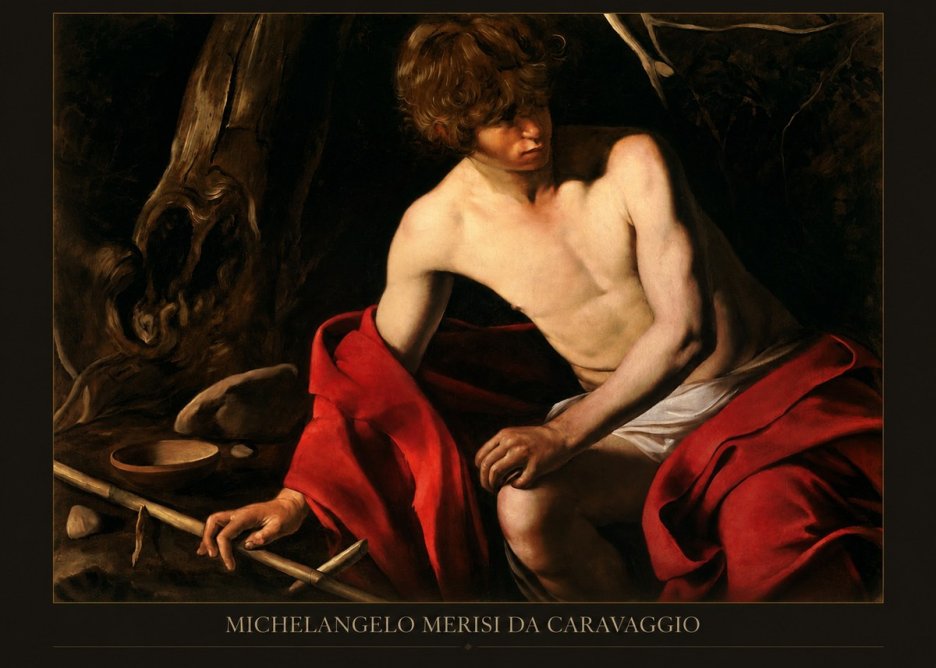 Michelangelo Merisi da Caravaggio John the Baptist (Youth with a Ram) No4 - Póster