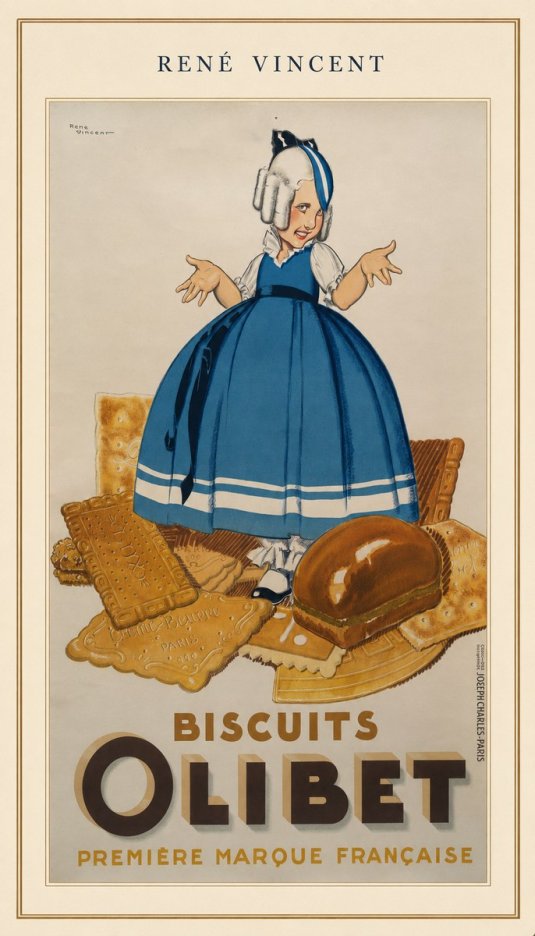 René Vincent Biscuits Olibet No3 - Póster