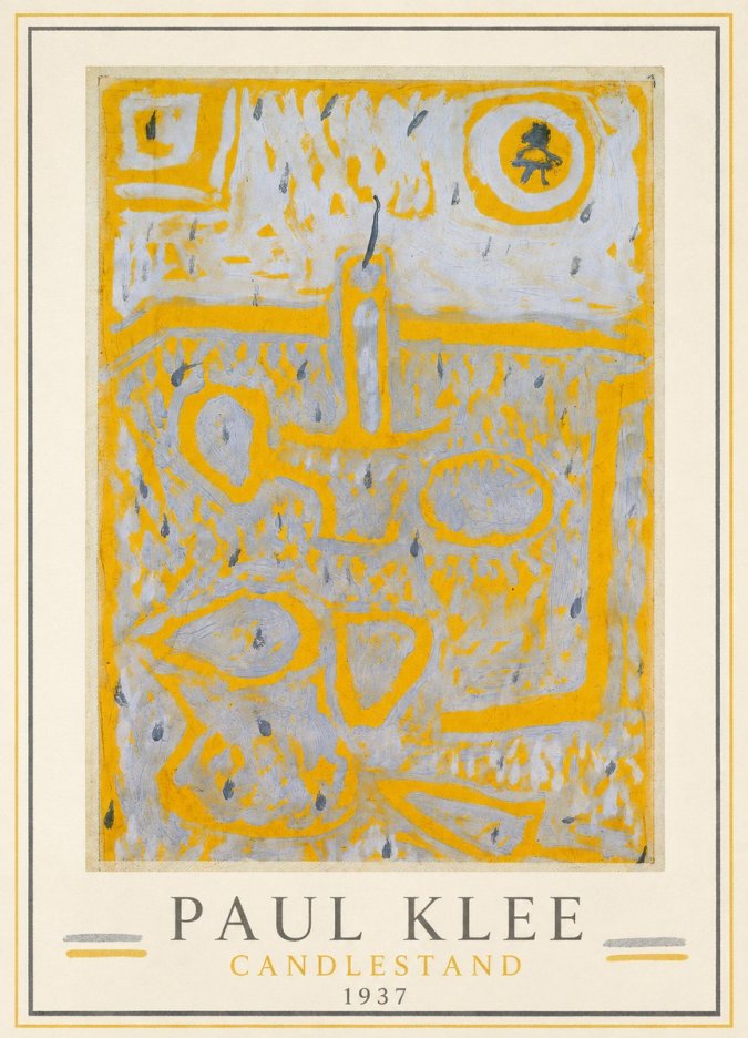 Paul Klee Candlestand No1 - Póster
